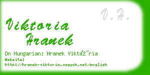 viktoria hranek business card